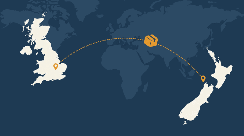 Garden machinery spare parts shipped to New Zealand