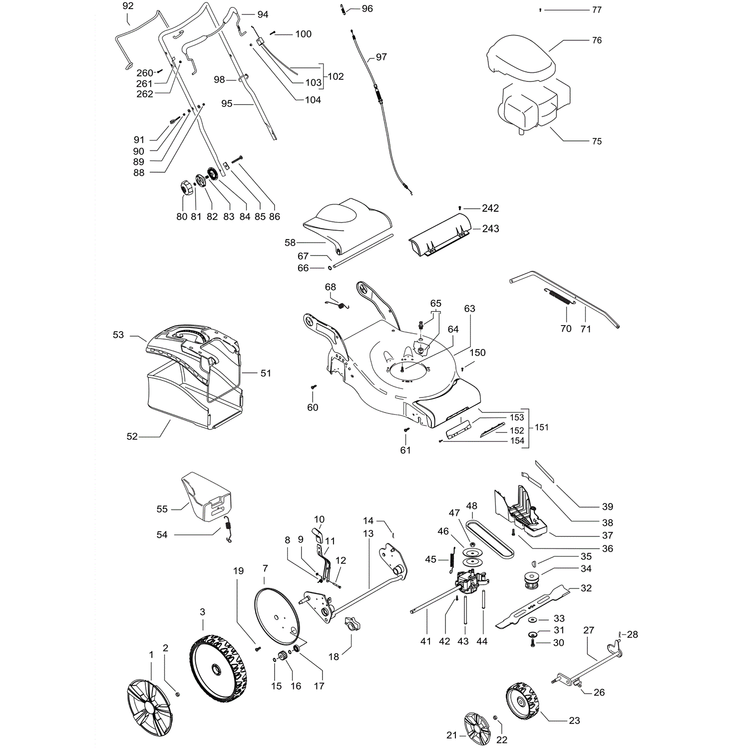 McCulloch M46-125WR (2014) Parts Diagram, Page 1