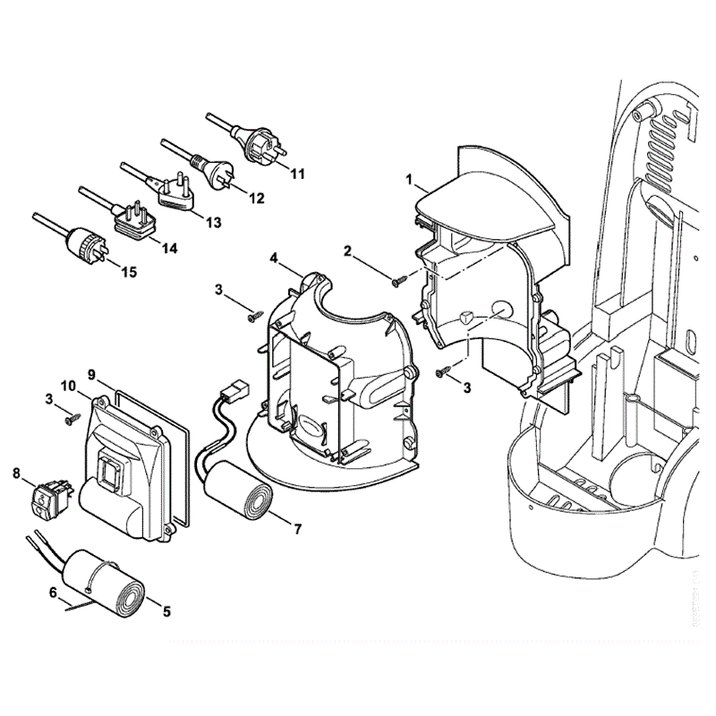 Stihl RE 126 K Pressure Washer (RE 126 K) Parts Diagram, Cover