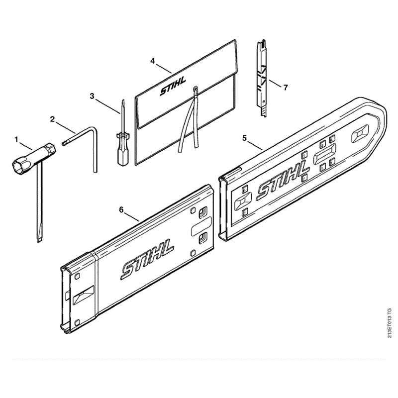 Stihl MS 441 Chainsaw (MS441 C-QZ) Parts Diagram, Tools