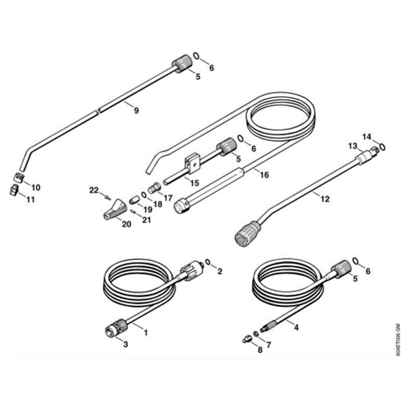 Stihl RE 115 K Pressure Washer (RE 115 K) Parts Diagram, G-Tools