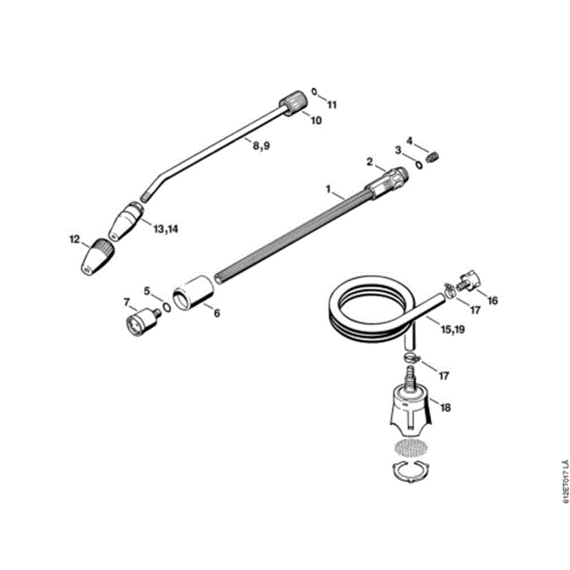 Stihl RE 110 K Pressure Washer (RE 110 K) Parts Diagram, M-Tools