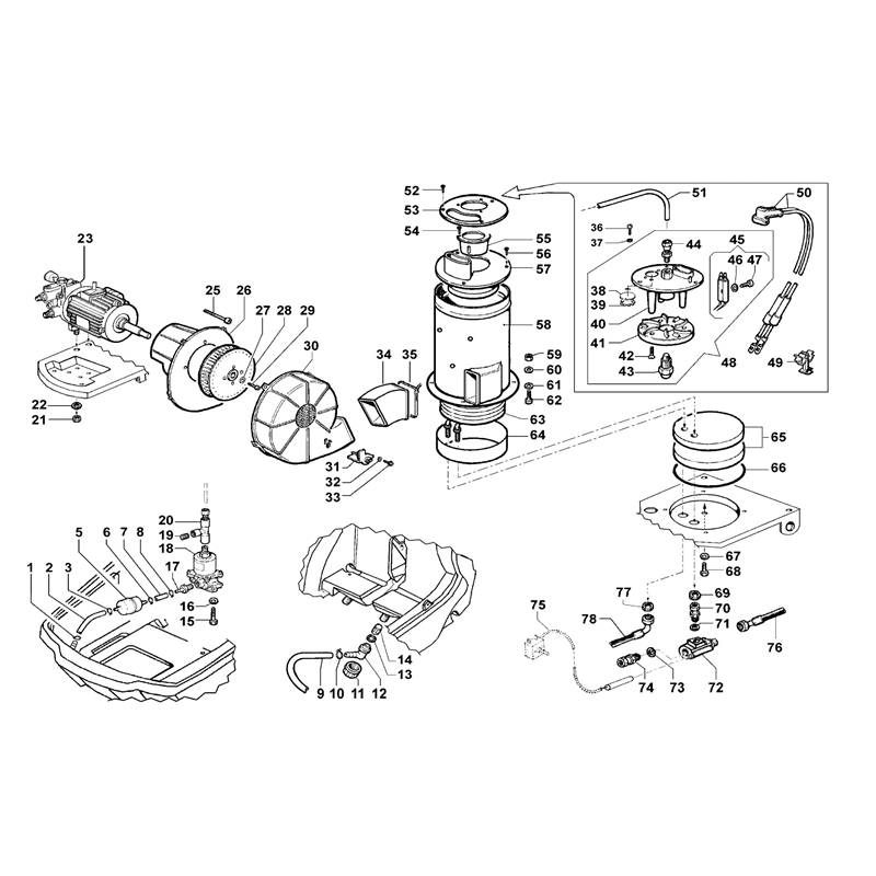 Oleo-Mac PW 300 HC (PW 300 HC) Parts Diagram, Boiler