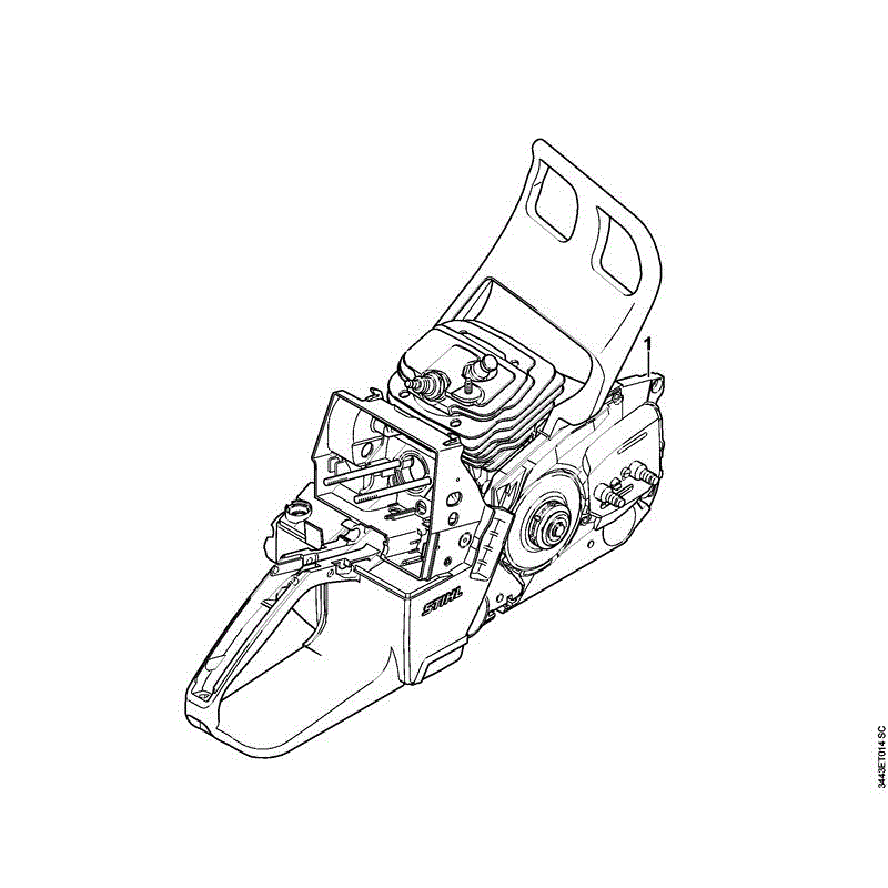 Stihl MS 461 CHAINSAW (MS 461) Parts Diagram, MS461-O SERIAL NUMBER