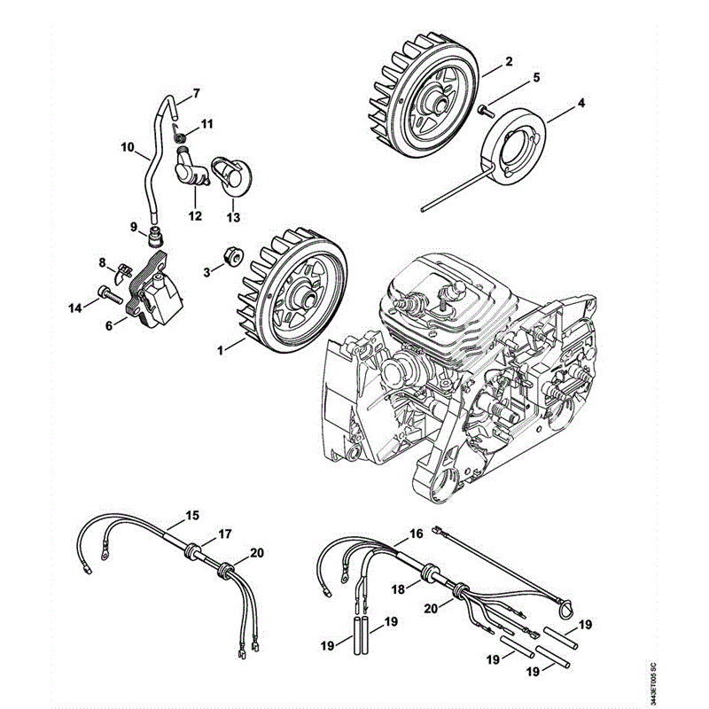 Stihl MS 461 CHAINSAW (MS 461) Parts Diagram, MS461-F IGNITION