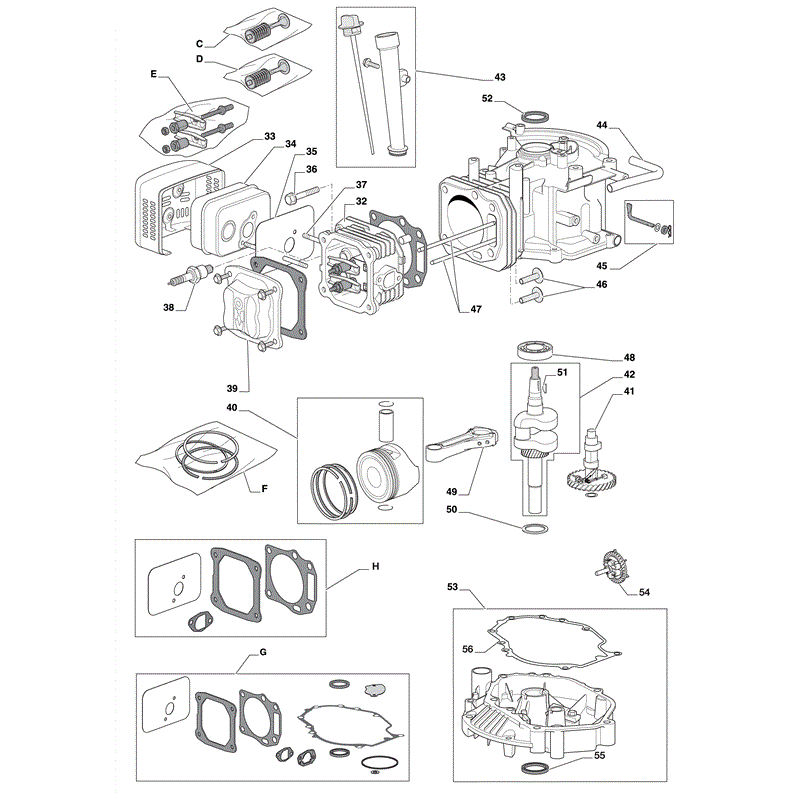 Castel / Twincut / Lawnking WBE0704-ES (2009) Parts Diagram, Page 2