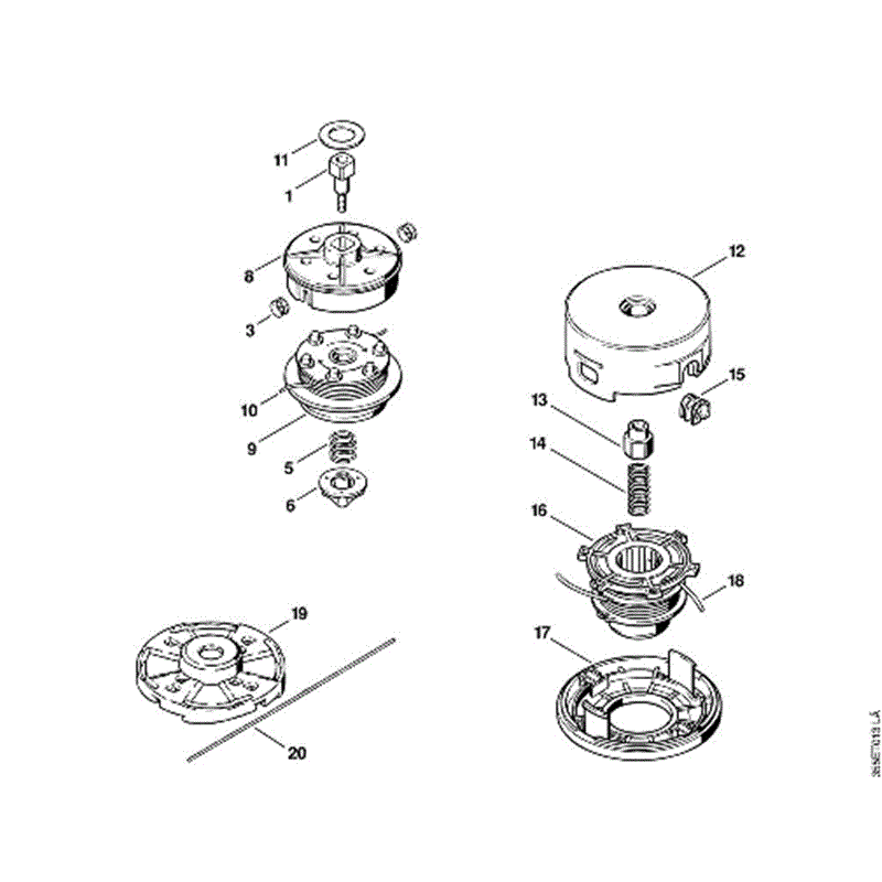 Stihl FS 80 Brushcutter (FS80(4137)) Parts Diagram, NCutting tools