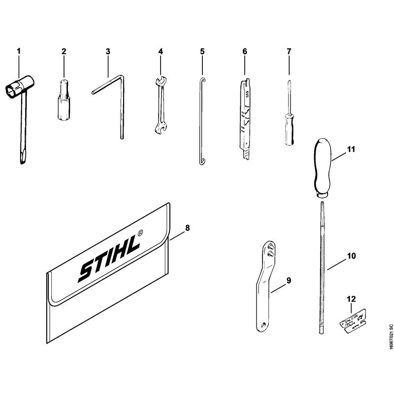 Stihl 032 AV Chainsaw (032AV) Parts Diagram, Tools