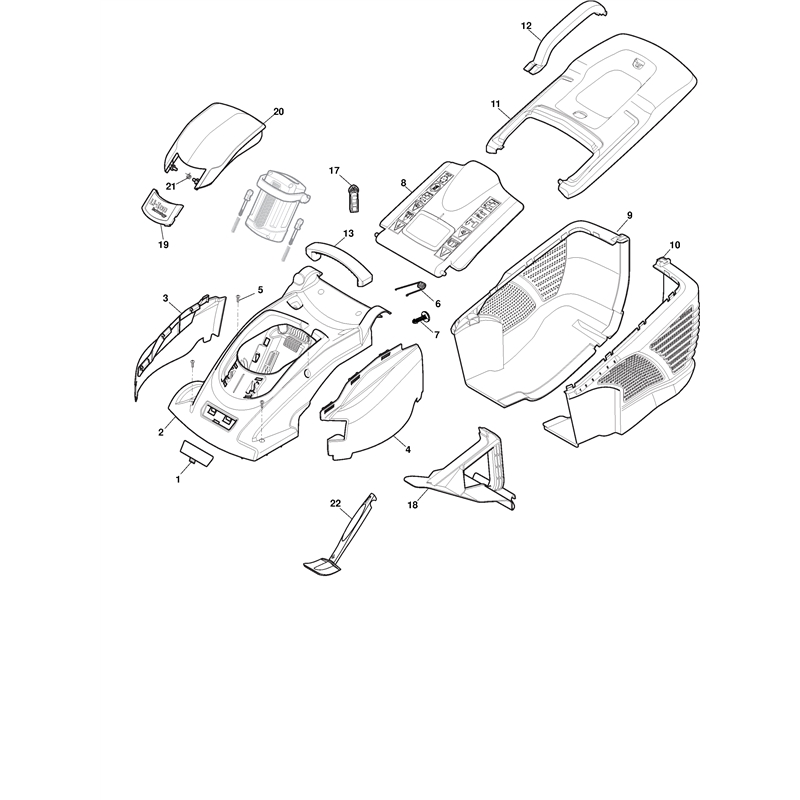 Mountfield PRINCESS 38Li  (2014) (2014) Parts Diagram, Deck
