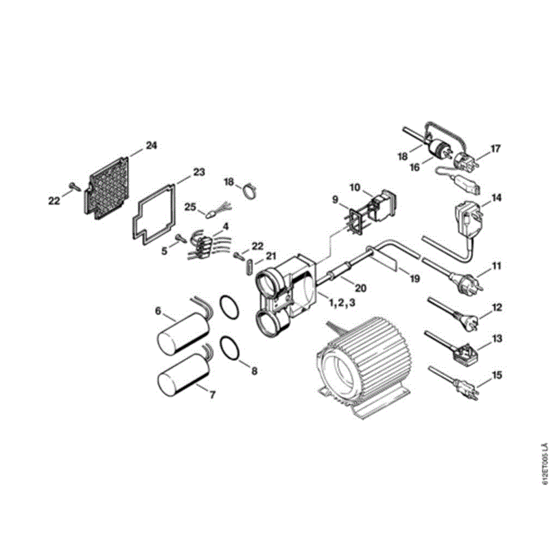 Stihl RE 110 K Pressure Washer (RE 110 K) Parts Diagram, C-Switch housing