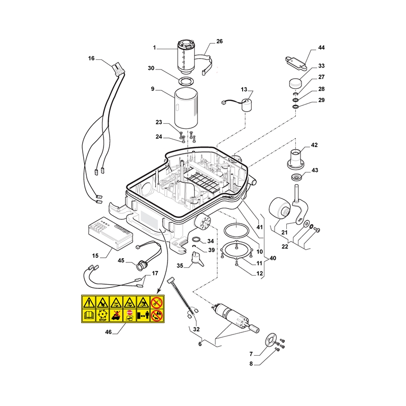 Mountfield MTF 1100 S (2019) Parts Diagram, Motor, Transmission
