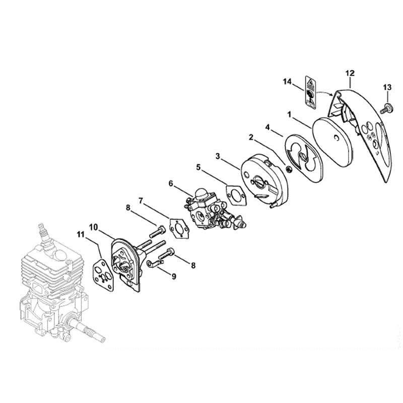 Stihl HT 56C Pole Pruner (HT56C) Parts Diagram, Air Filter