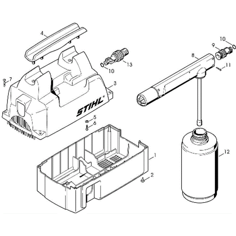 Stihl RE 101 K Pressure Washer (RE 101 K) Parts Diagram, E-Shroud