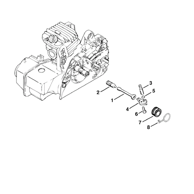 Stihl MS 210 Chainbsaw (MS210Z) Parts Diagram, Oil pump