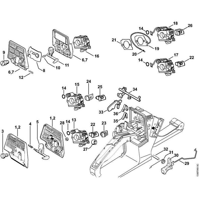 stihl-026-chainsaw-026wvh-parts-diagram-air-filter-throttle-control