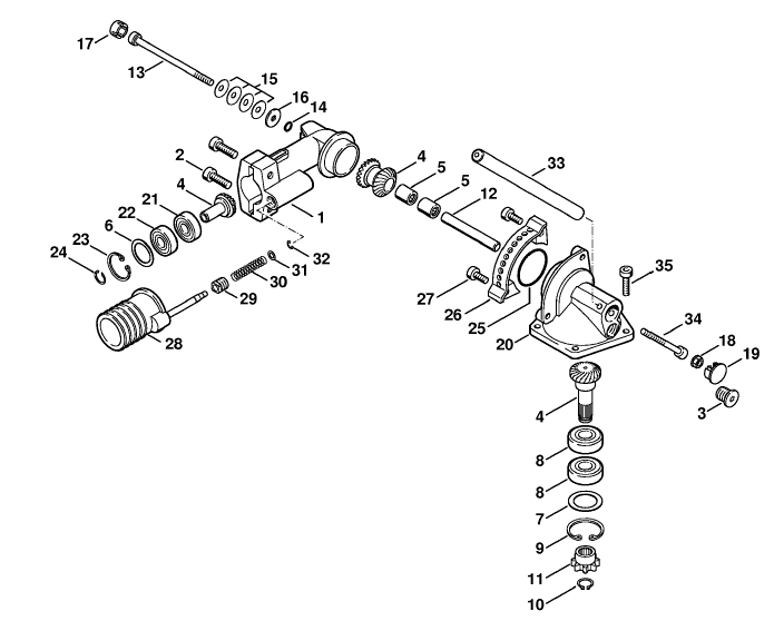 Angle drive 0Á - 90Á - L