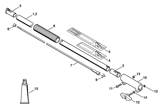 1 metre tube extension (old)