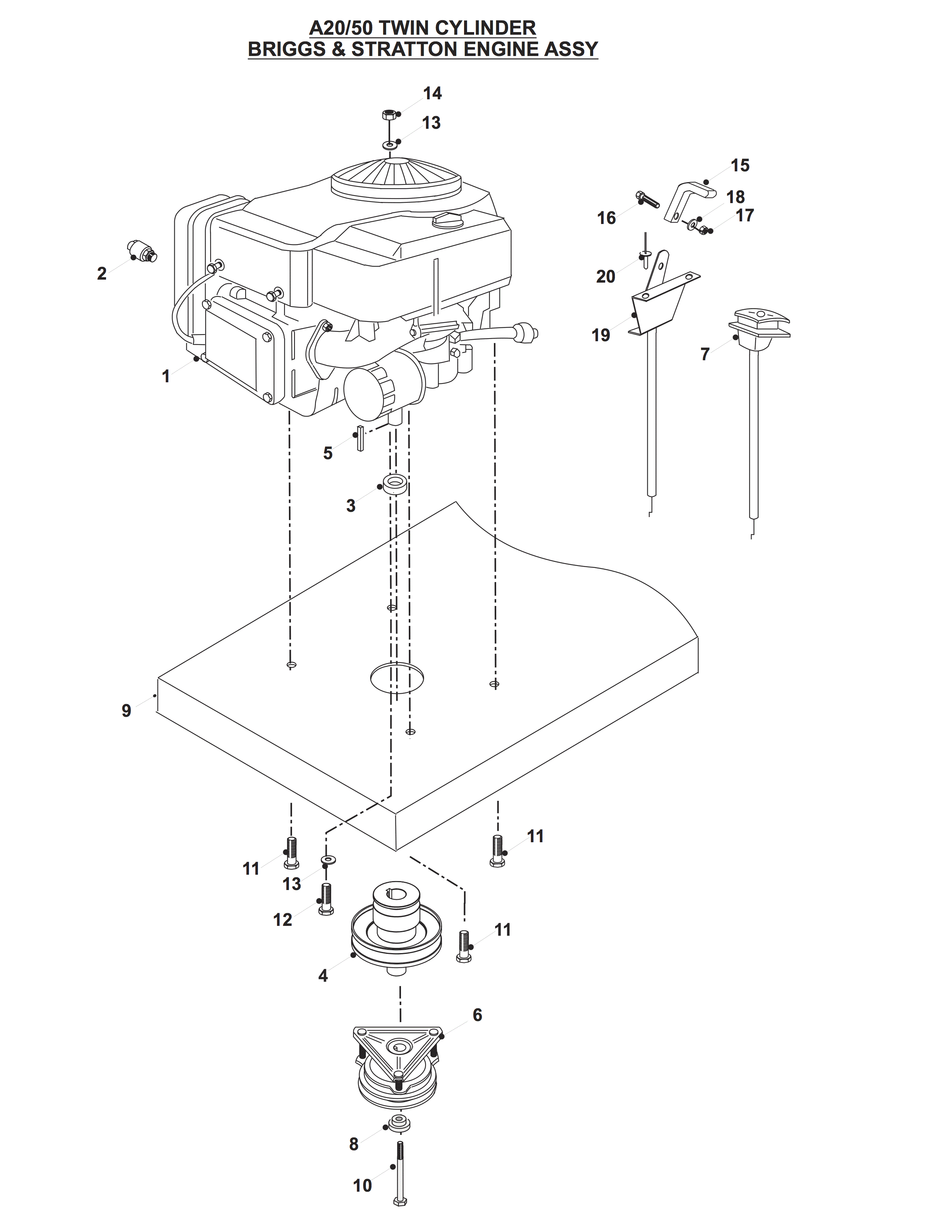 TWIN CYLINDER ENGINE(B&S) ASSEMBLY