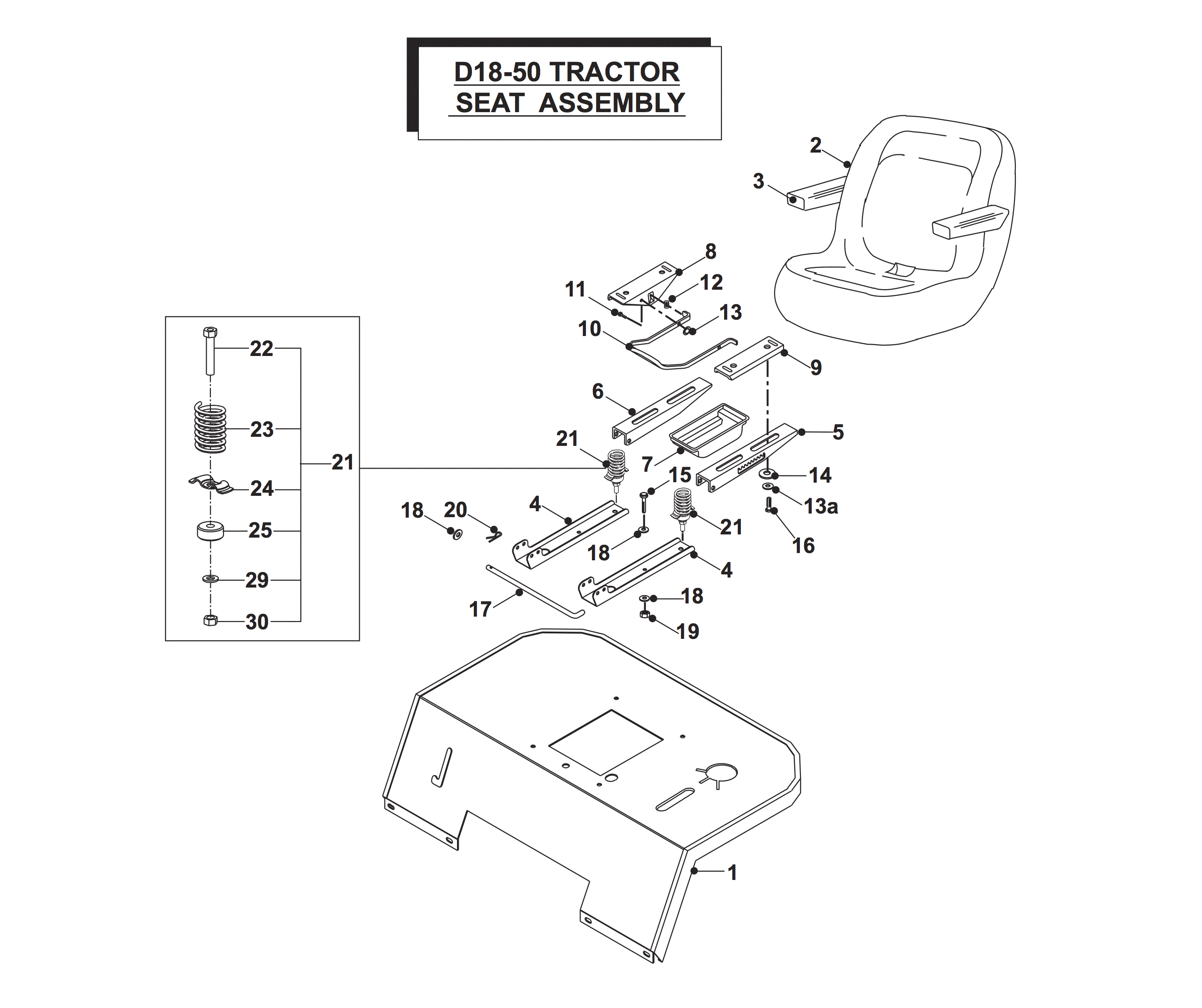 SEAT ASSY 01/2004 MODEL from serial no: 40116...