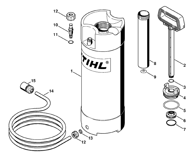 Pressurized water tank