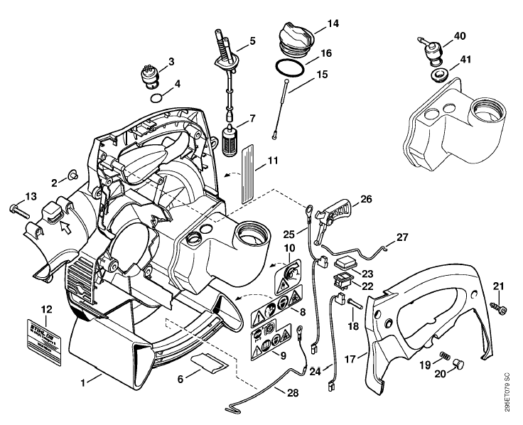 Fan housing inside BG 45