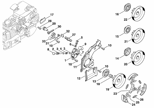 Oil pump - Clutch