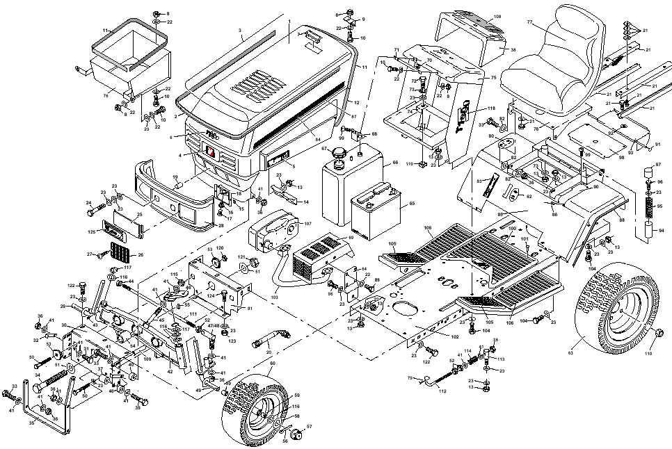 Tractor Chassis and Upper Body Panels
