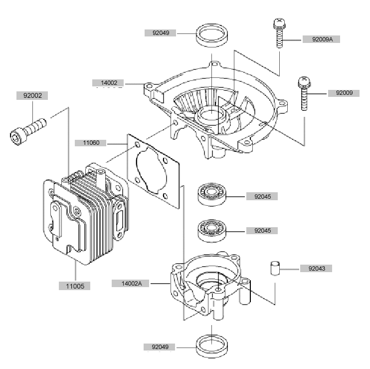 Cylinder - Crankcase
