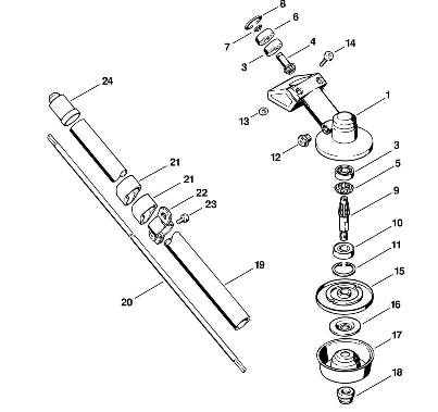 L-Gear head, Drive tube FS 76