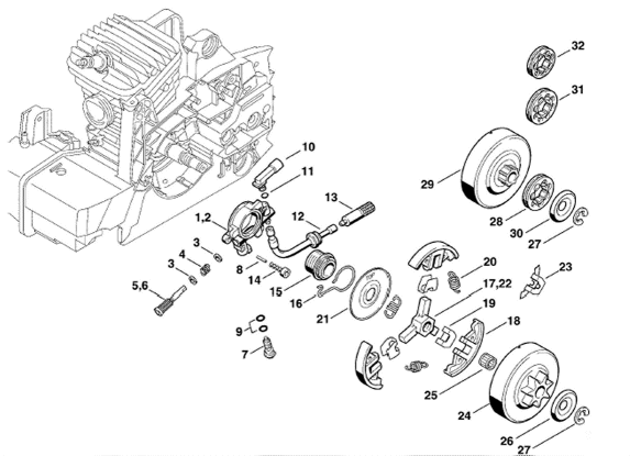 Oil pump - Clutch
