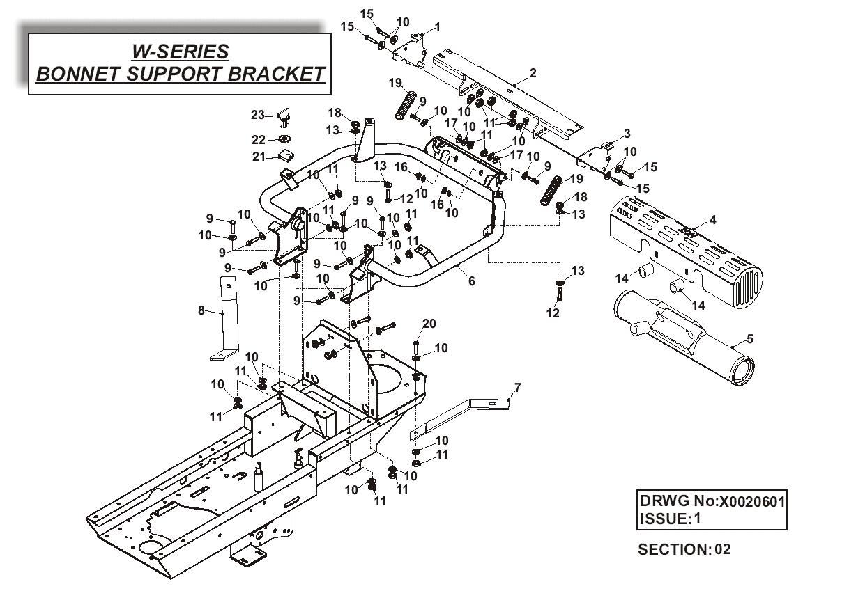 Bonnet Support Bracket