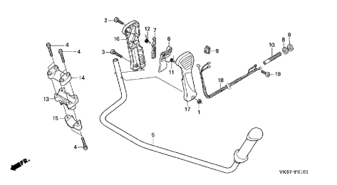 HANDLE & THROTTLE LEVER 