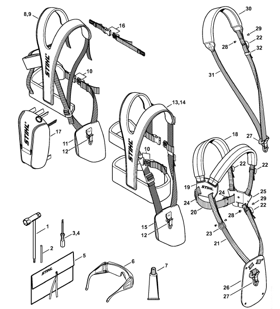 Tools, Full harness