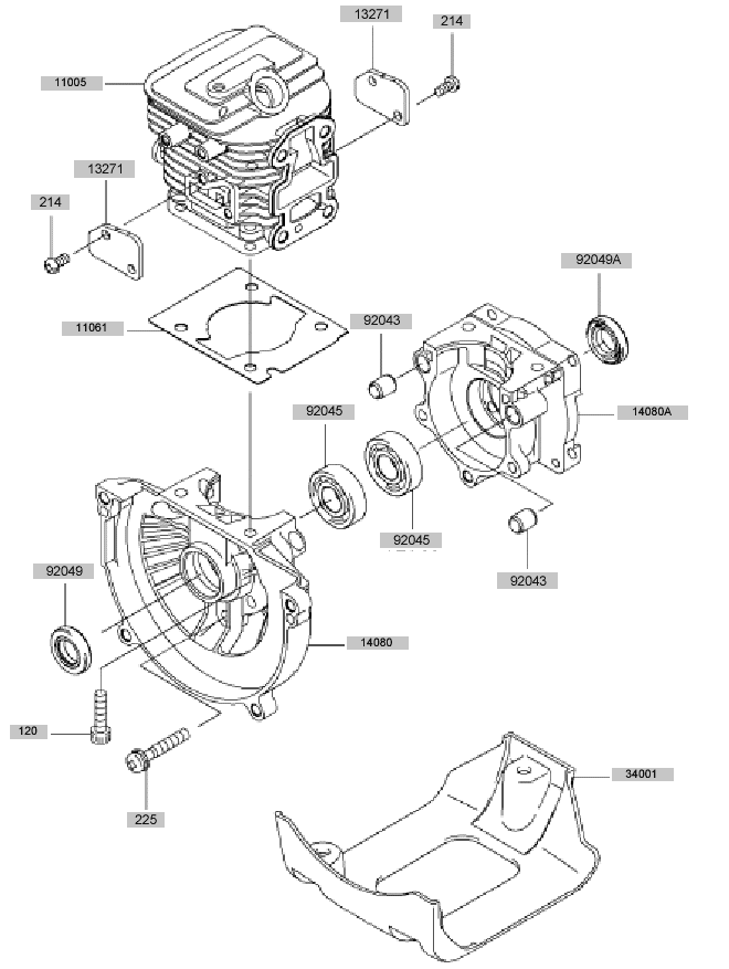 Cylinder - Crankcase