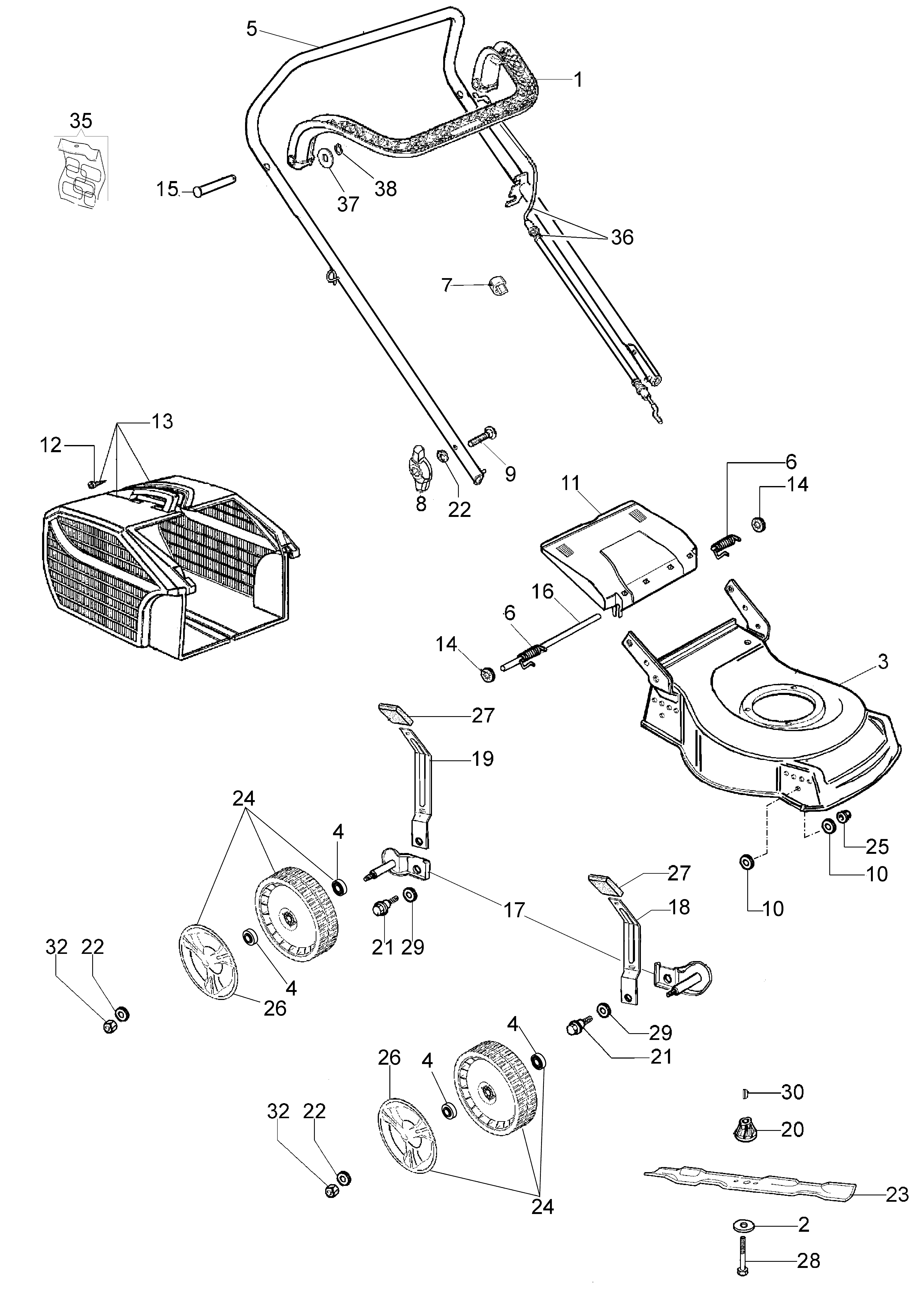 Illustrated parts list