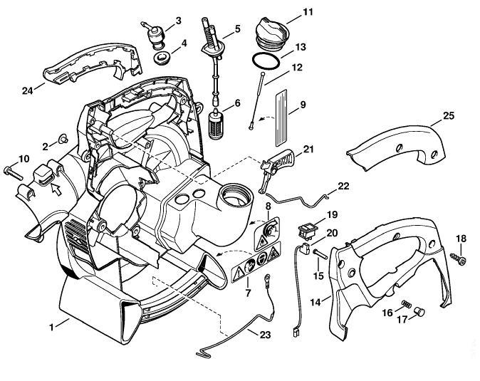 U - Fan housing inside BG 65 (45.2001)