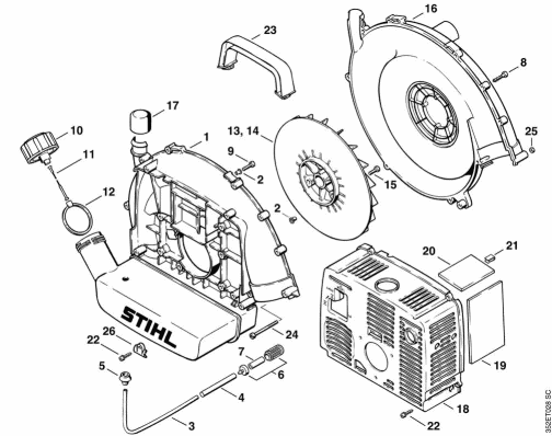 F-Fan housing