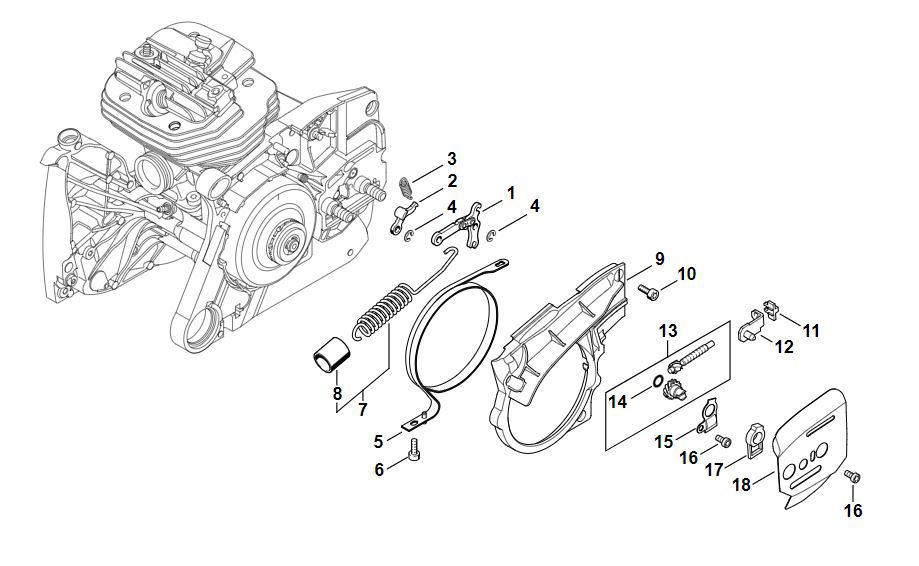 Chain Brake, Chain Tensioner