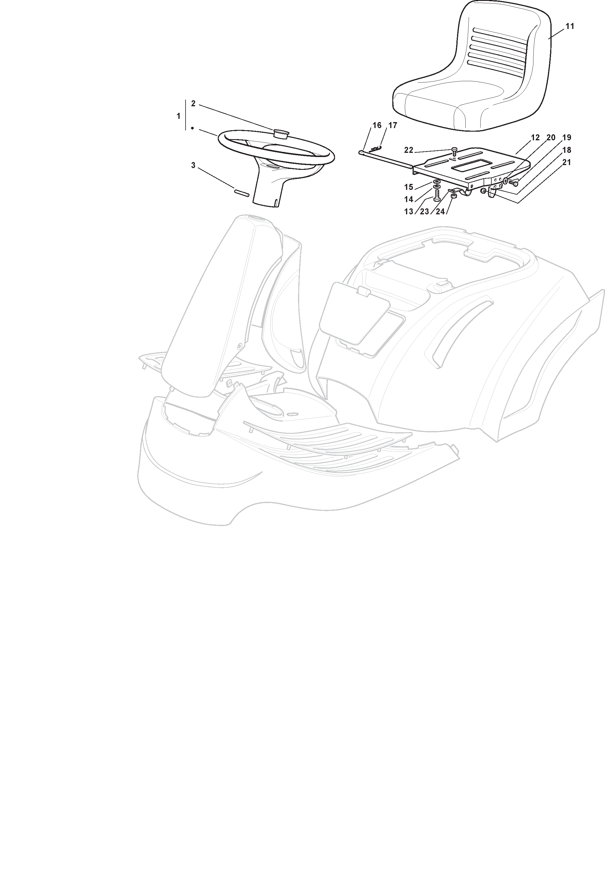 Seat & Steering Wheel