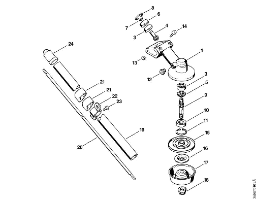 L-Gear head, Drive tube FS 76