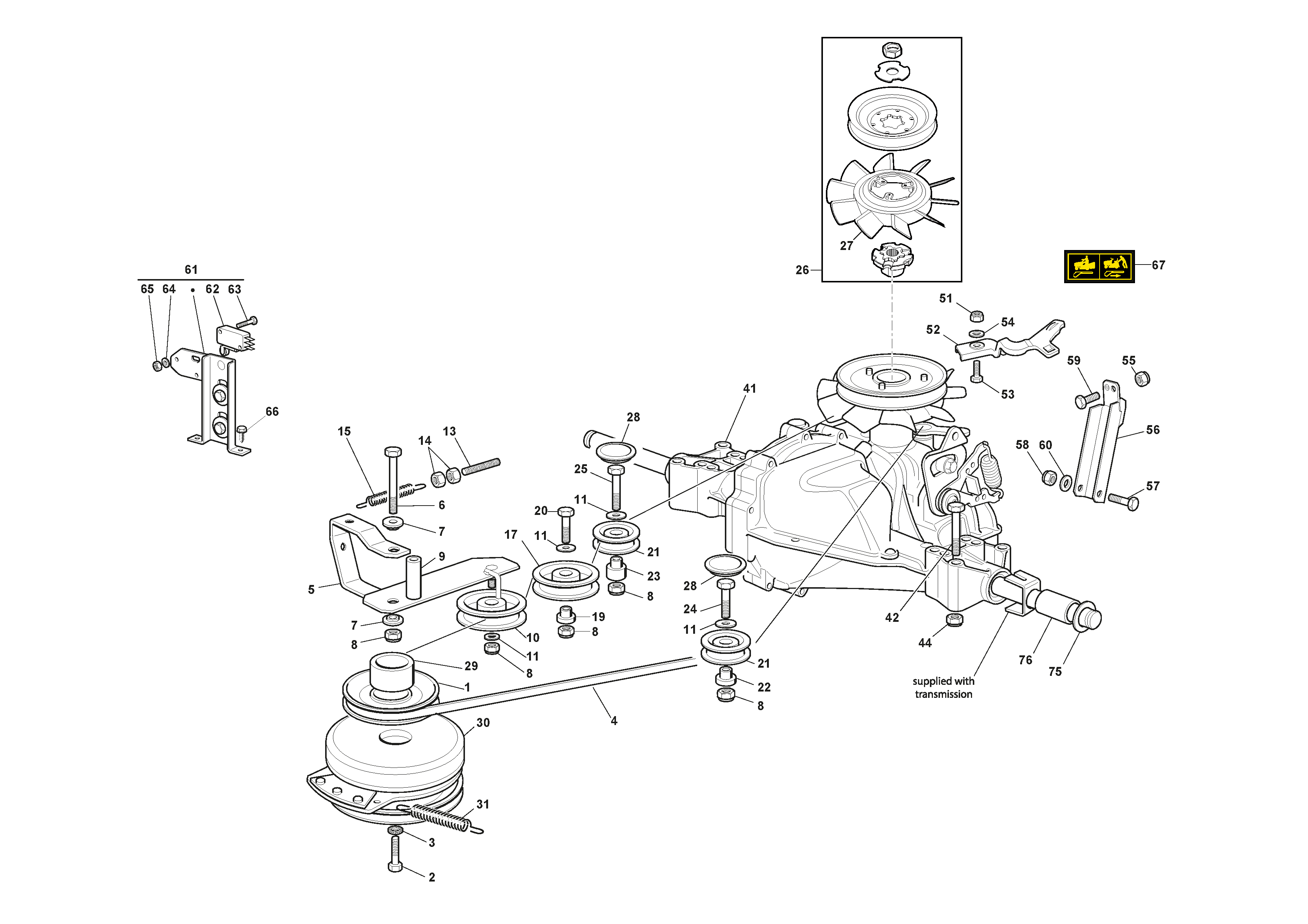 HYG Transmission with Ogura Electromagnetic Clutch