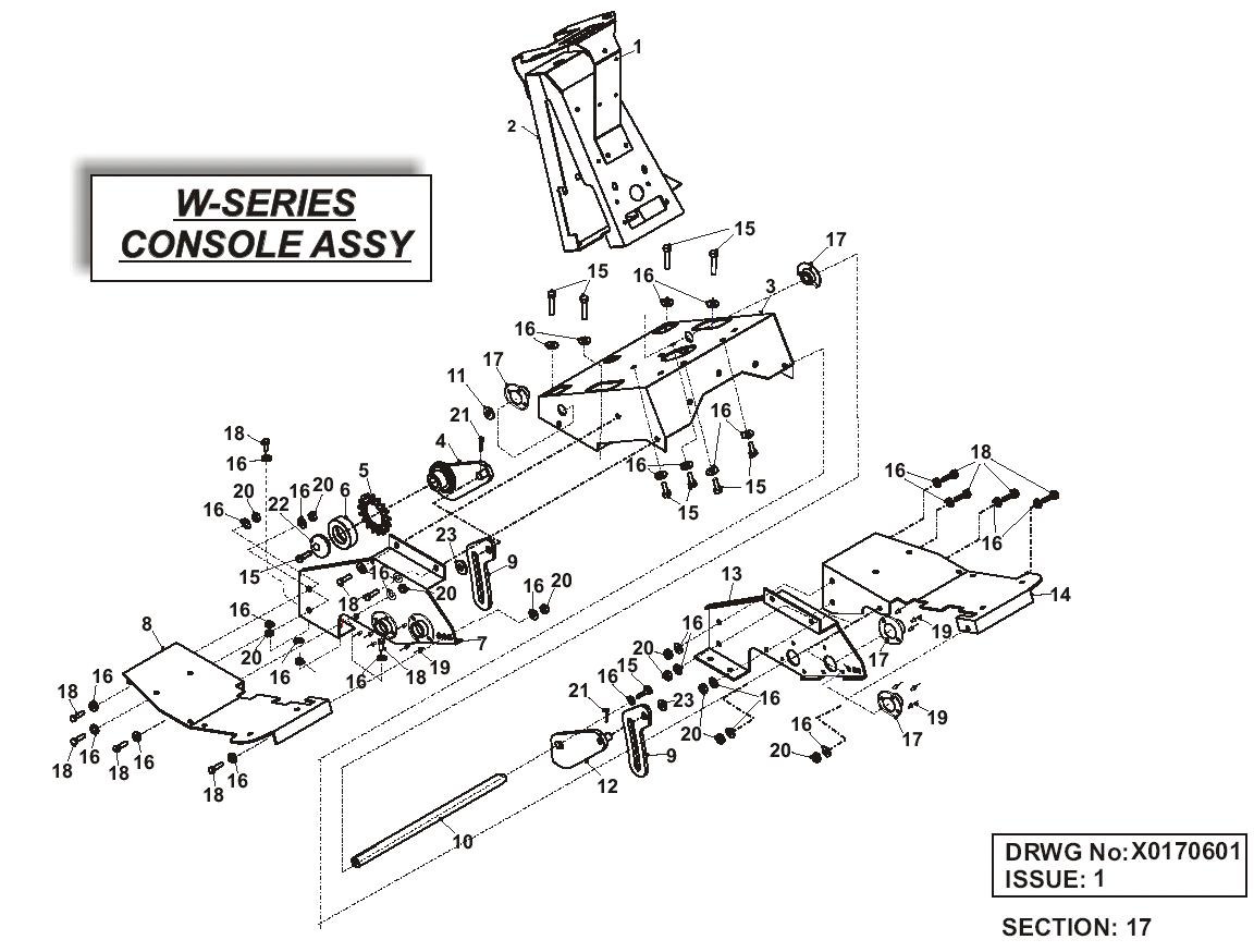W Series Console Assy