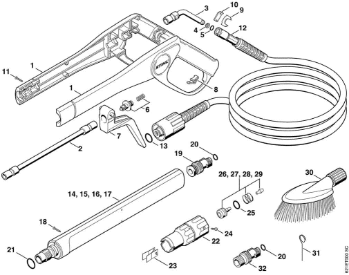 H-Spray gun