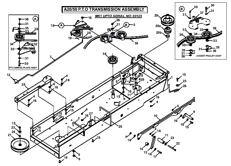 PTO Transmission Assembly