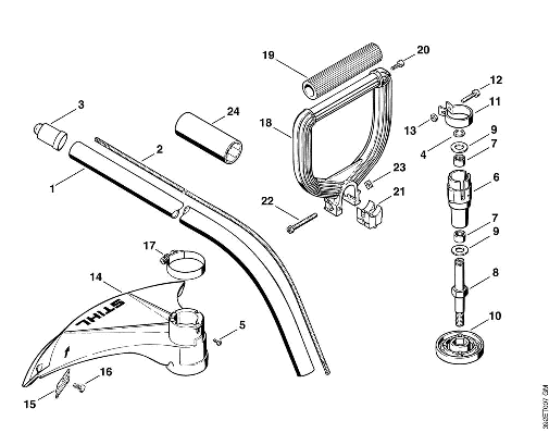F-Drive tube FS 75, Wrap around handle