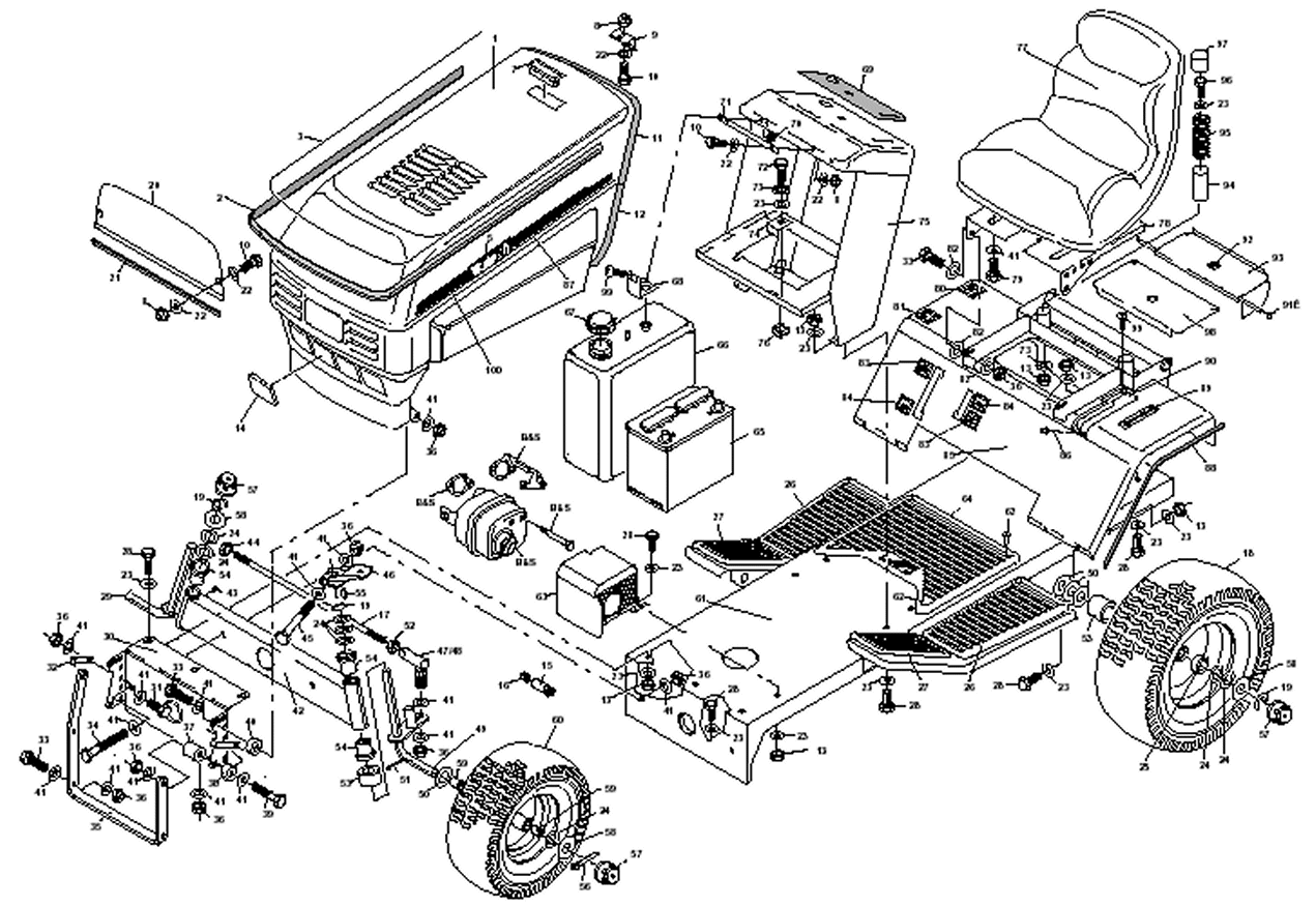 Tractor Chassis and Upper Body Panels – 1012 and 1012H