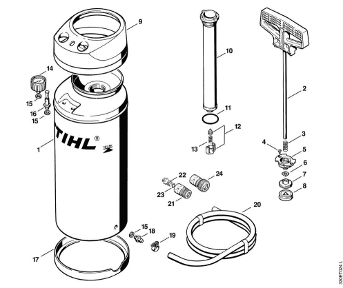 T_-Pressurized water tank