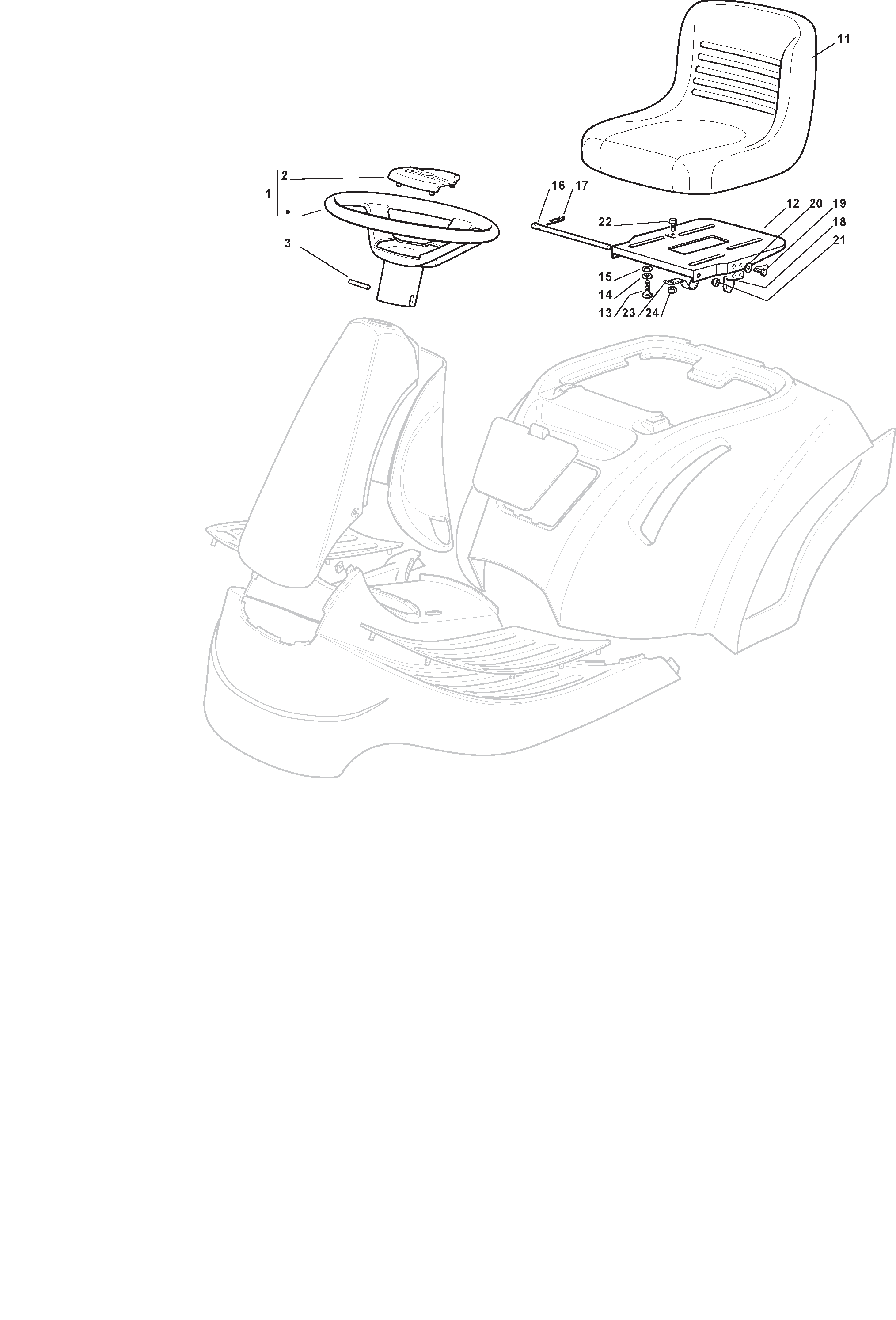 Seat & Steering Wheel