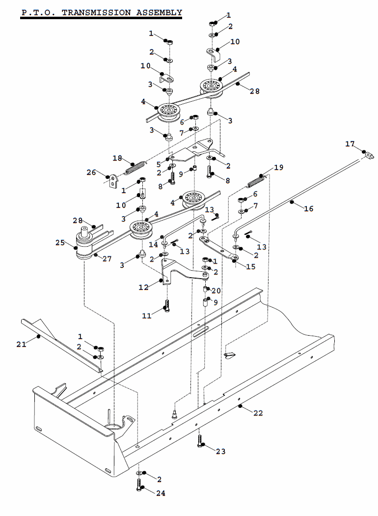 PTO Transmission Assembly