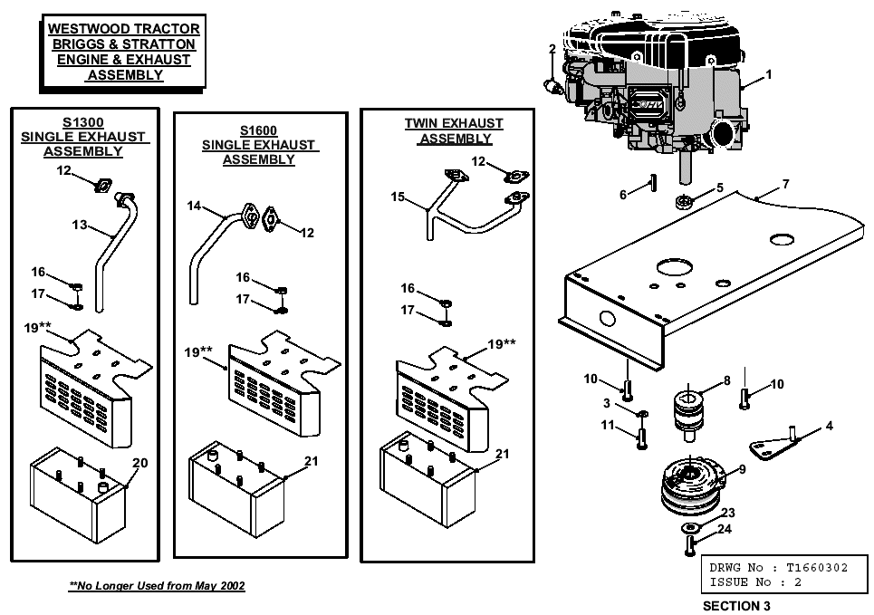 Briggs & Stratton Engine & Exhaust Assembly